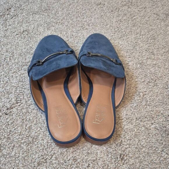 Franco Sarto Dionne Suede  Slip On Slide Flat Size 7.5 - Picture 3 of 6